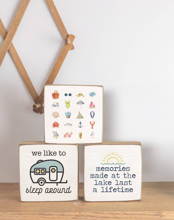 FAVORITE SUMMER THINGS WOOD BLOCK