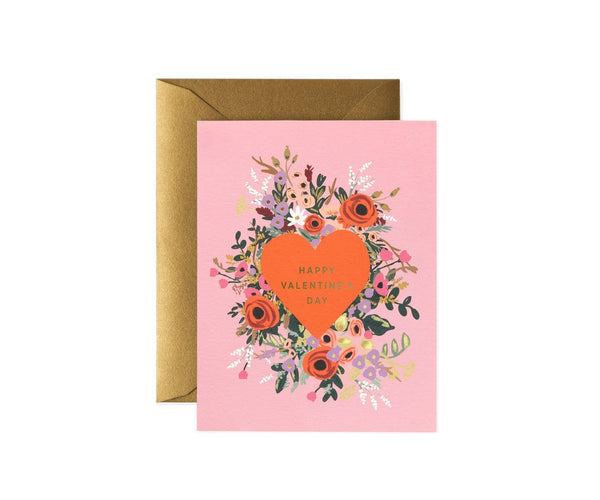 BLOOMING HEART VALENTINE CARD