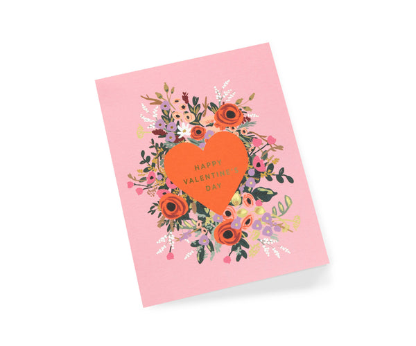 BLOOMING HEART VALENTINE CARD