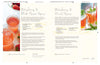 Page from a magazine or book featuring strawberry and black pepper syrup and strawberry and mint syrup recipes with images of drinks.