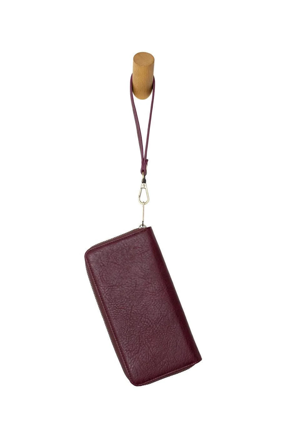 RUE ZIP AROUND WALLET WITH WRISTLET STRAP
