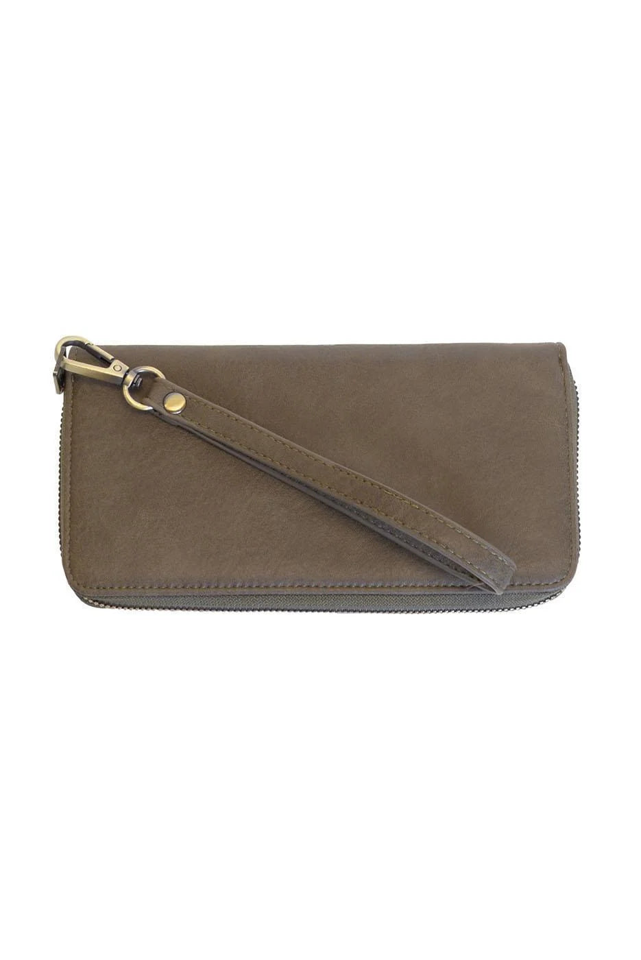 RUE ZIP AROUND WALLET WITH WRISTLET STRAP