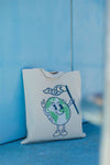 PEACE ON EARTH TOTE BAG ORGANIC
