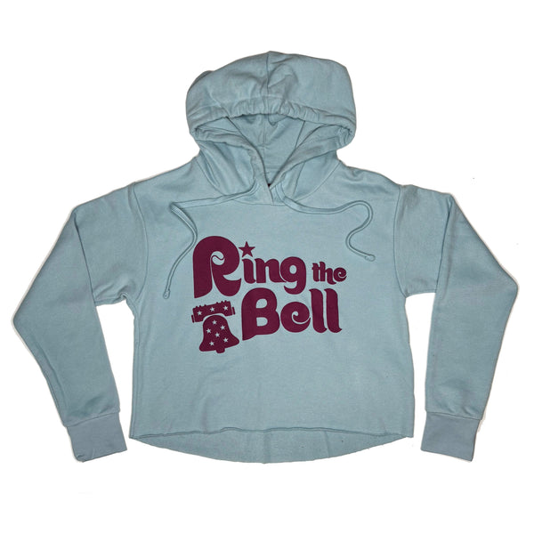 RING THE BELL CROP TOP HOODIE