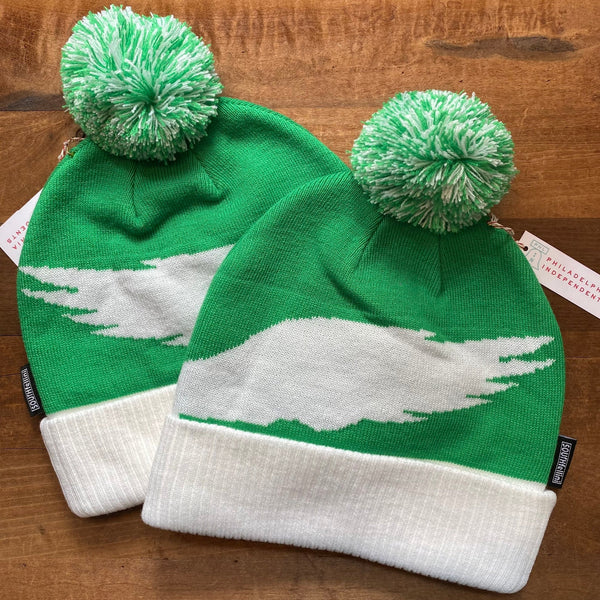 KIDS/BABY BEANIE - WINGED HELMET