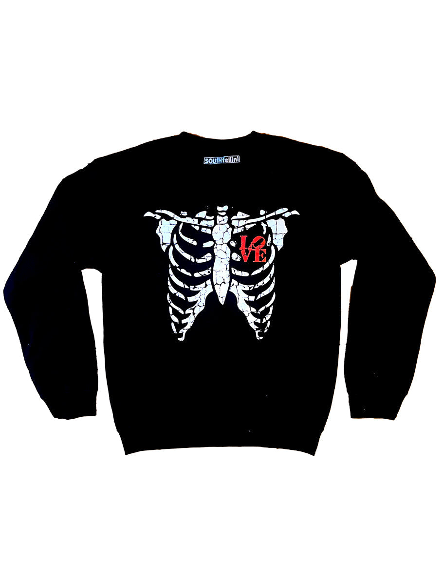 LOVE SKELETON SWEATSHIRT