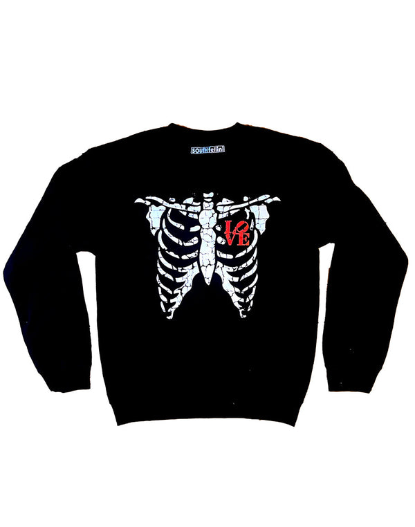 LOVE SKELETON SWEATSHIRT