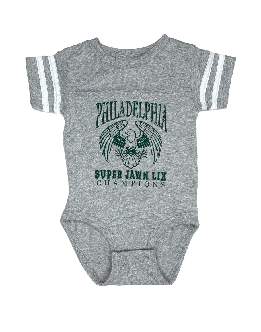 SUPER JAWN (GREY) ONESIE