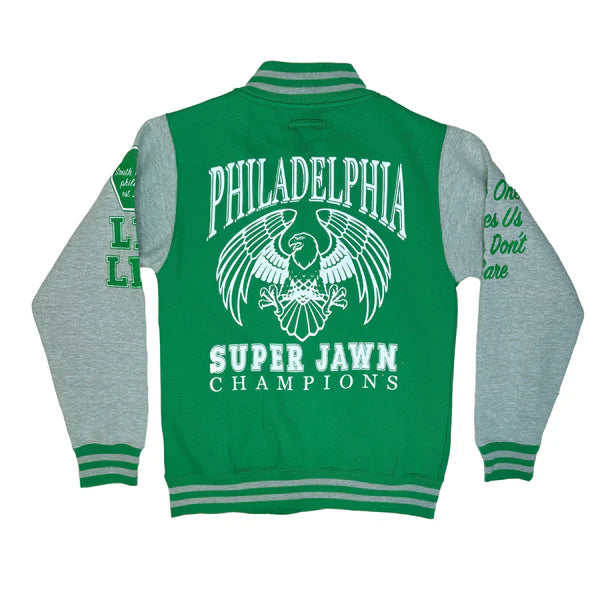 SUPER JAWN VARSITY JACKETS