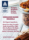 CINNAMON RAISIN FLAX GRANOLA
