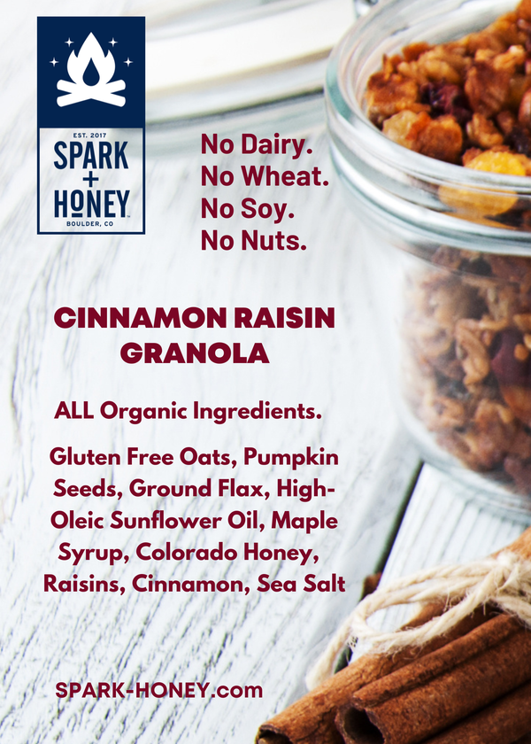 CINNAMON RAISIN FLAX GRANOLA
