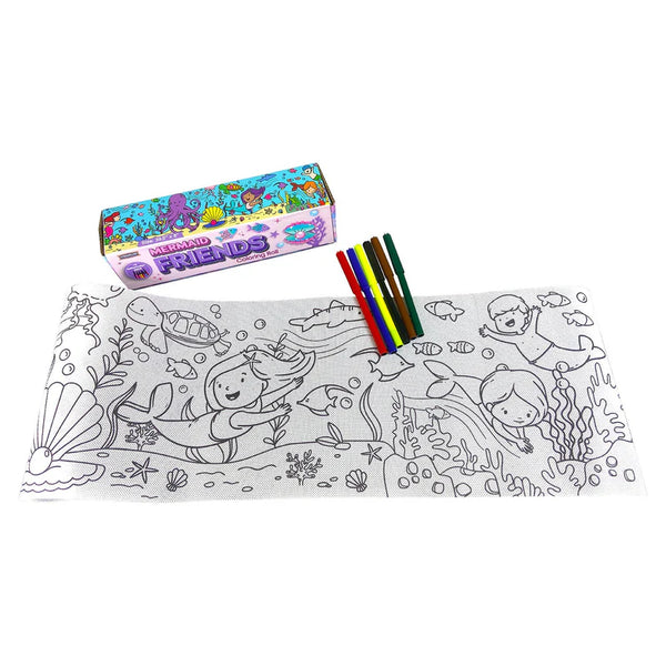 COLORING ROLLS - (SMALL)  MERMAID FRIENDS