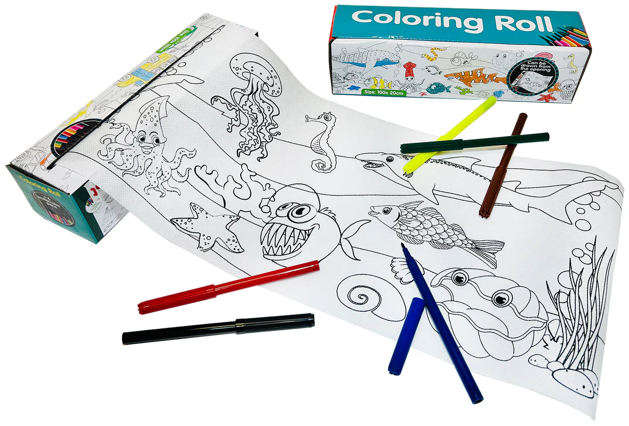 COLORING ROLLS - (SMALL)  MERMAID FRIENDS