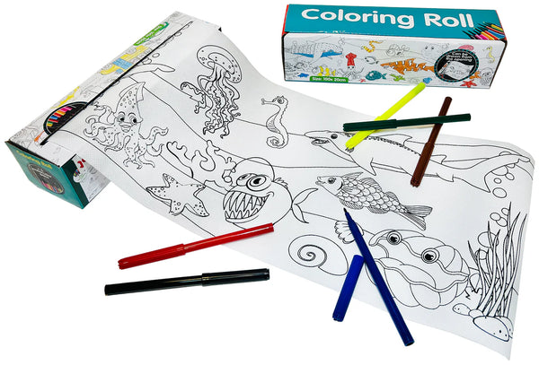 COLORING ROLLS - (SMALL)  MERMAID FRIENDS