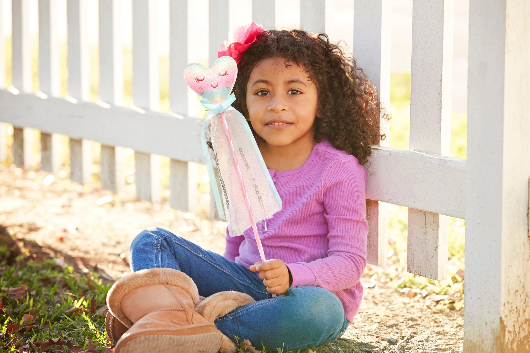 HOLIDAY DRESS UP WAND  GLITTER HEART