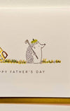 HAPPY FATHER'S DAY HEDGEHOG GOLFER CARD