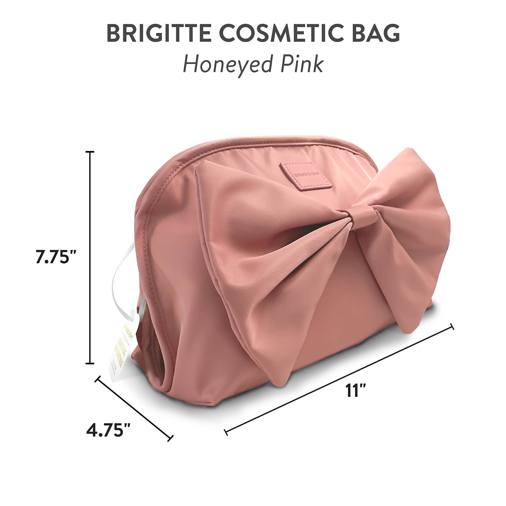 HONEYED PINK BRIGITTE COSMETIC POUCH