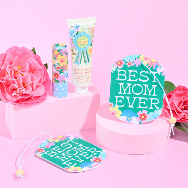 BEST MOM EVER FLOWERS CAR AIR FRESHENER