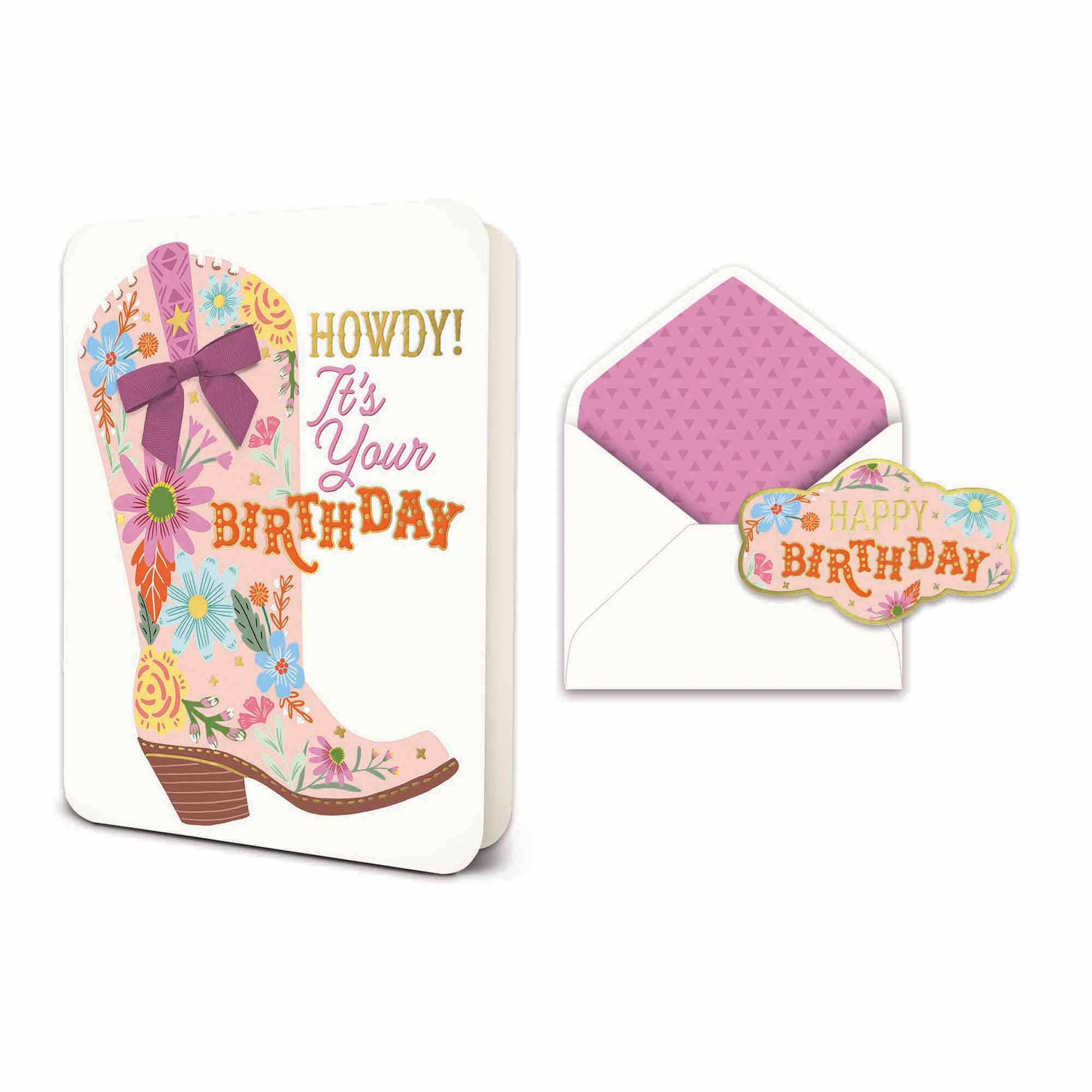 IT'S YOUR BOOT-DAY! DELUXE GREETING CARD