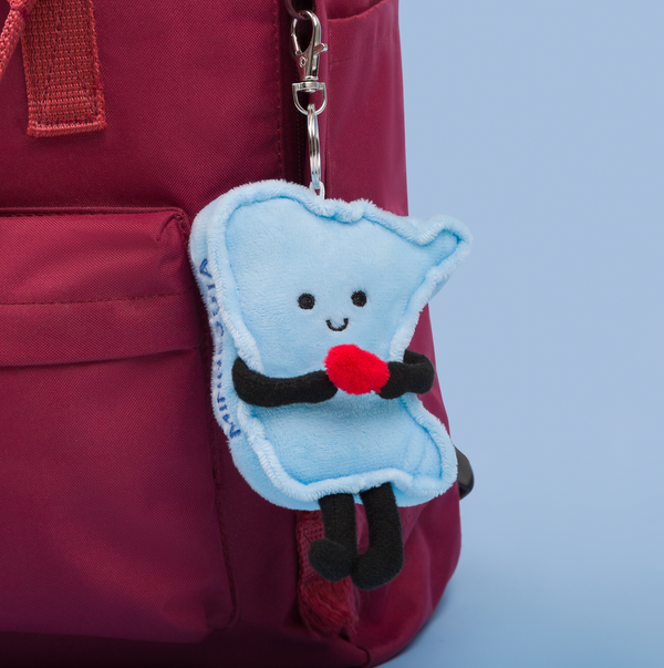 DELAWARE PLUSH BAG CHARM