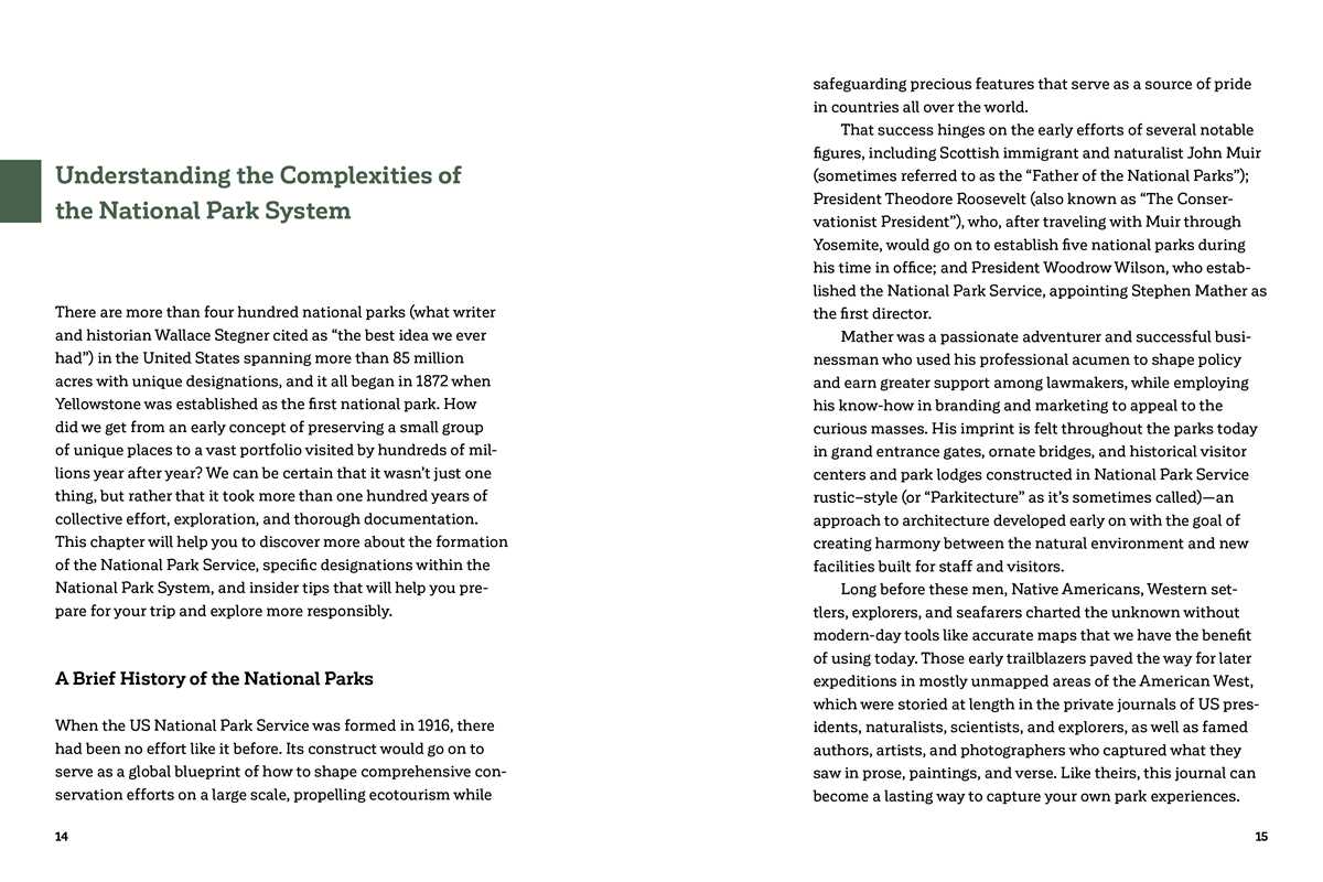 NATIONAL PARKS JOURNAL BY STEFANIE PAYNE