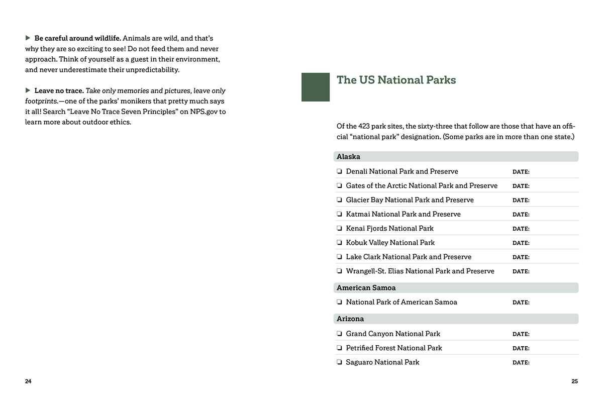 NATIONAL PARKS JOURNAL BY STEFANIE PAYNE
