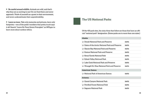 NATIONAL PARKS JOURNAL BY STEFANIE PAYNE