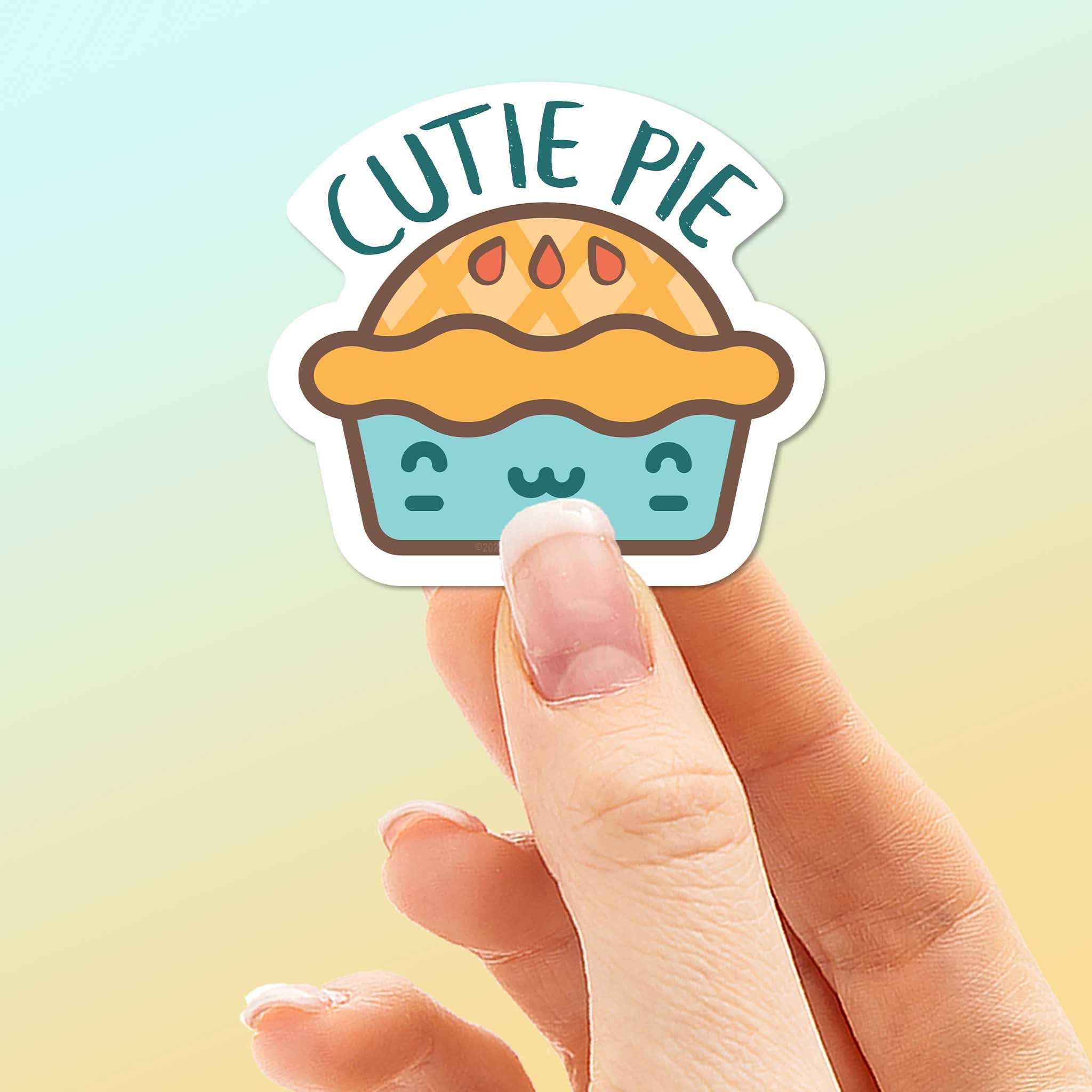 MINI CUTIE PIE STICKER FOR HYDROFLASK - FUNNY FOOD DECAL