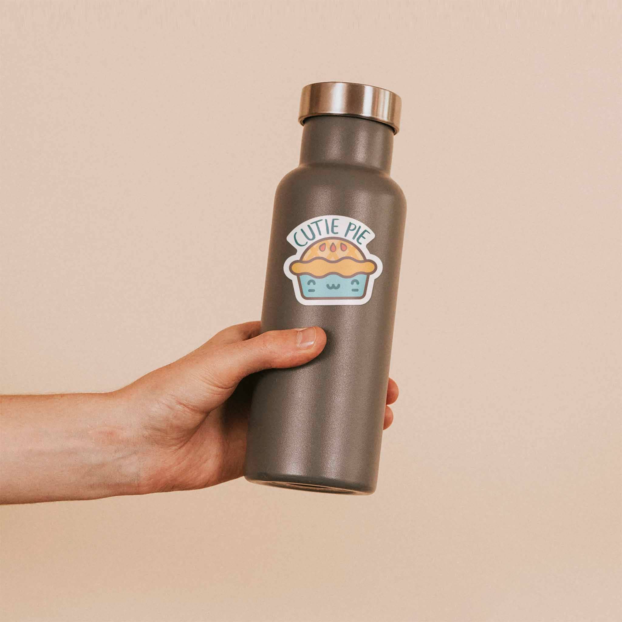 MINI CUTIE PIE STICKER FOR HYDROFLASK - FUNNY FOOD DECAL