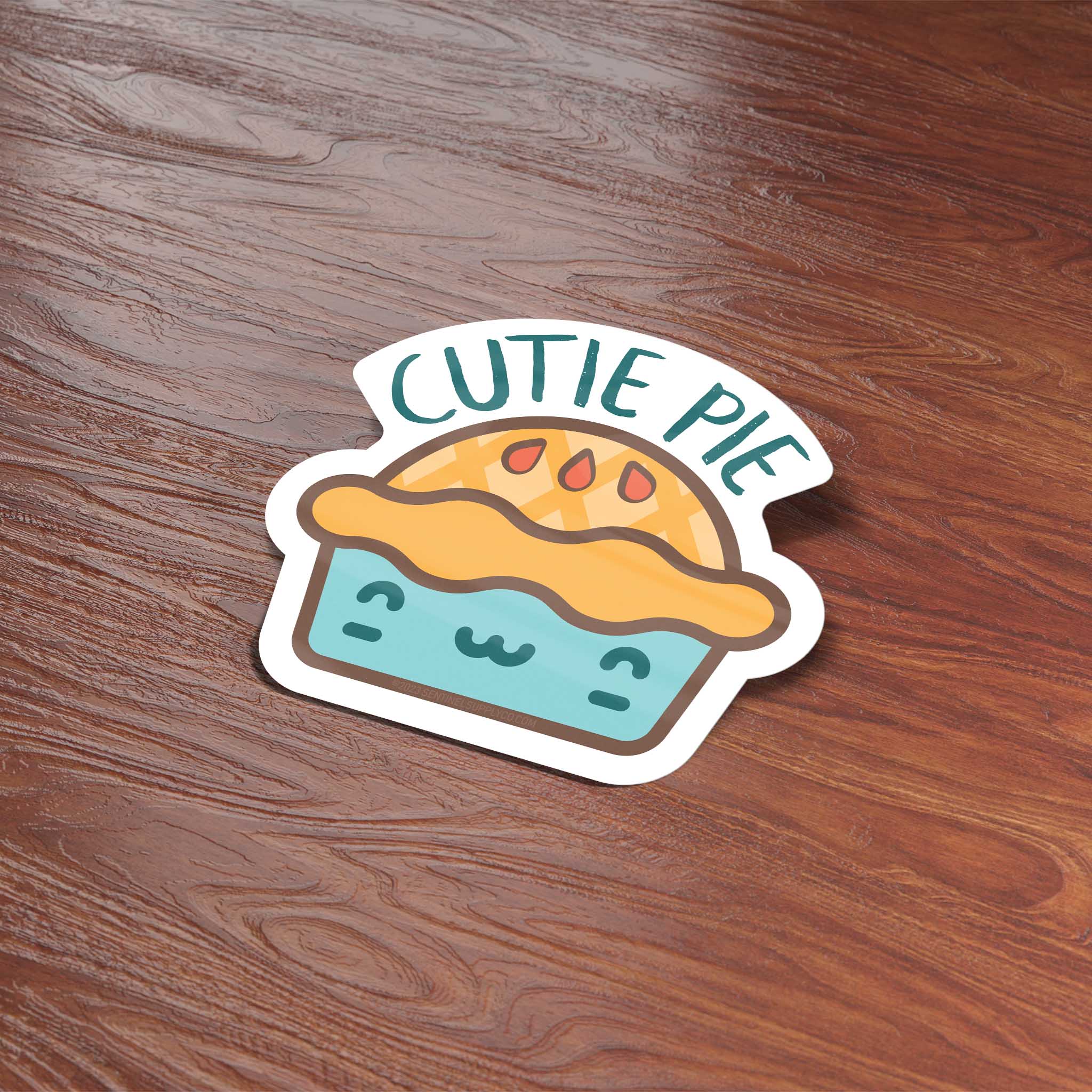MINI CUTIE PIE STICKER FOR HYDROFLASK - FUNNY FOOD DECAL