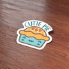 MINI CUTIE PIE STICKER FOR HYDROFLASK - FUNNY FOOD DECAL