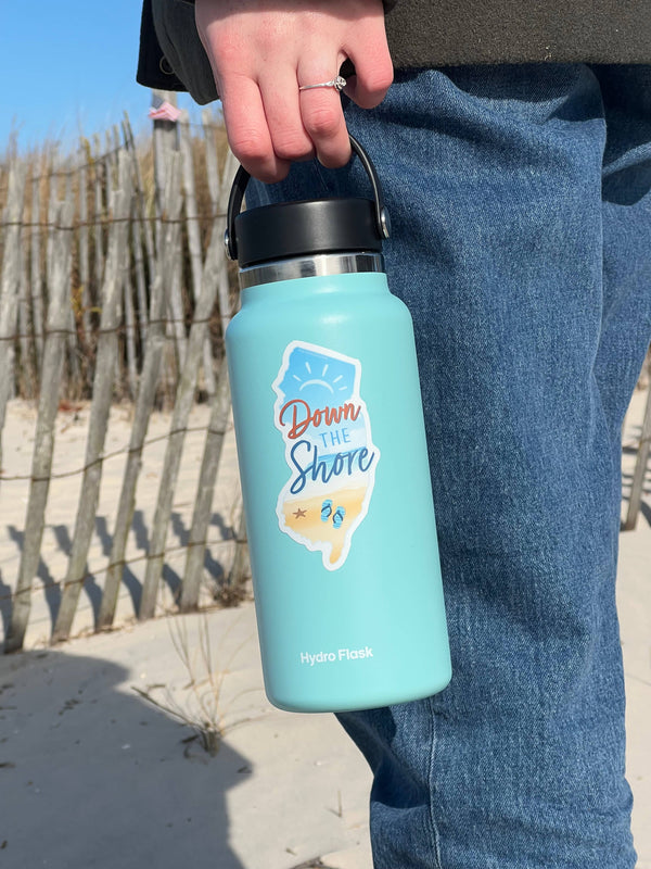 DOWN THE HSORE NJ STICKER