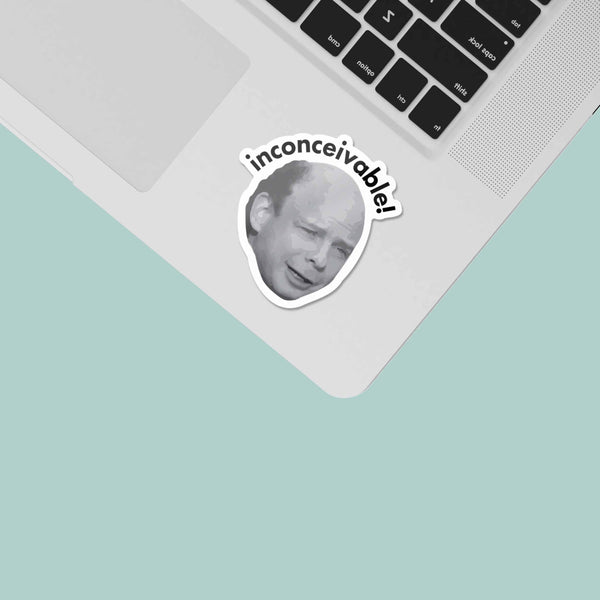 INCONCEIVABLE FUNNY MOVIE QUOTE STICKER