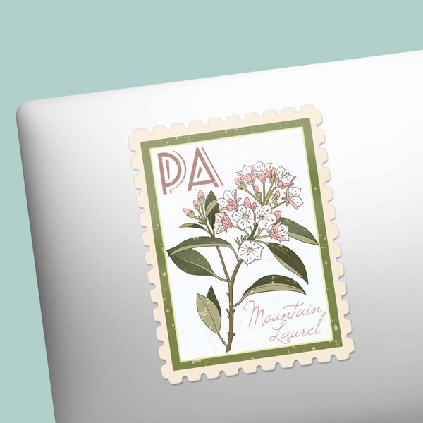 PENNSYLVANIA STATE FLOWER MOUNTAIN LAUREL STICKER