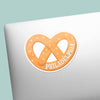 PHILLY SOFT PRETZEL STICKER- PHILADELPHIA PENNSYLVANIA DECAL