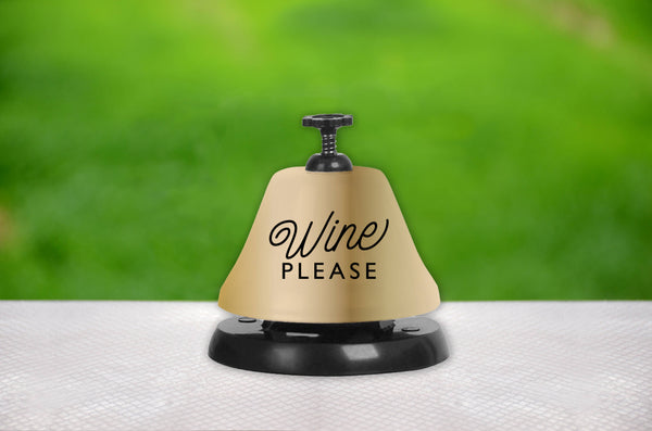 WINE PLEASE PARTY FAVOR FUNNY DRINK BELL