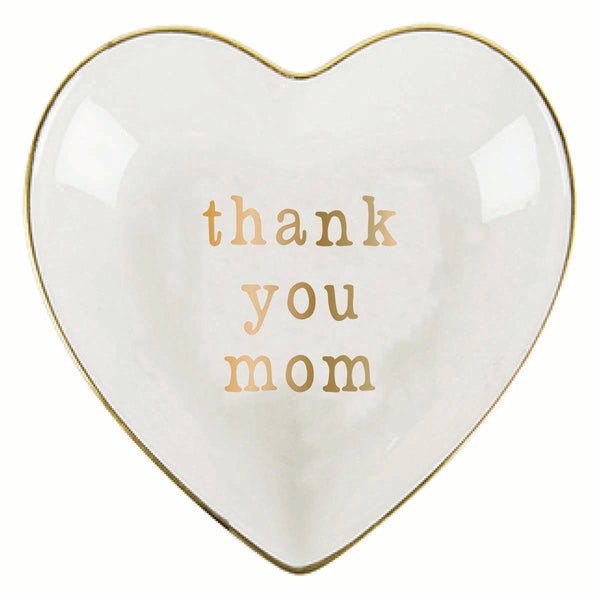 MOTHER'S DAY CERAMIC TRINKET TRAY-THANK YOU MOM TRINKET DISH