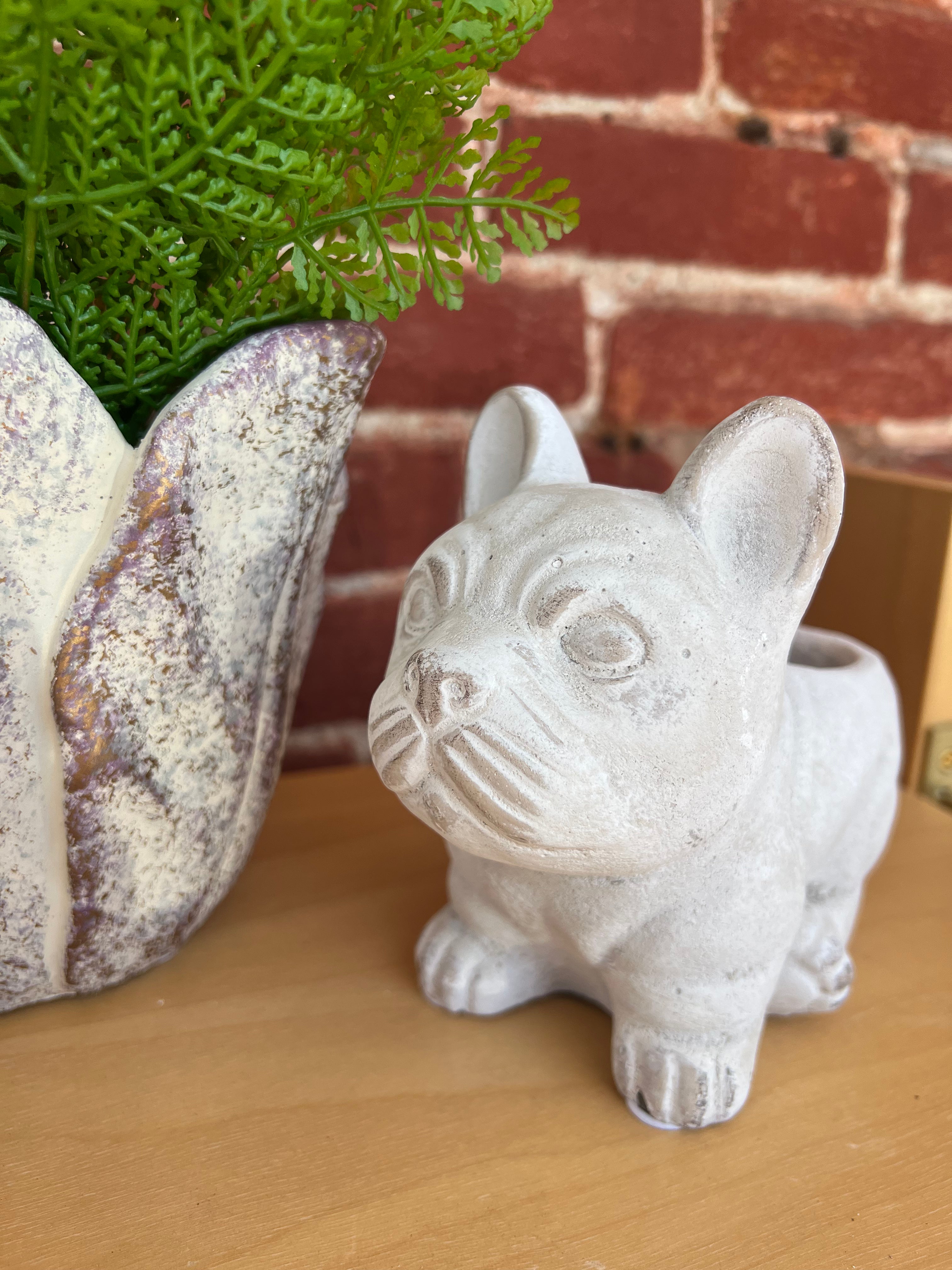 FRENCHIE DOG PLANTER