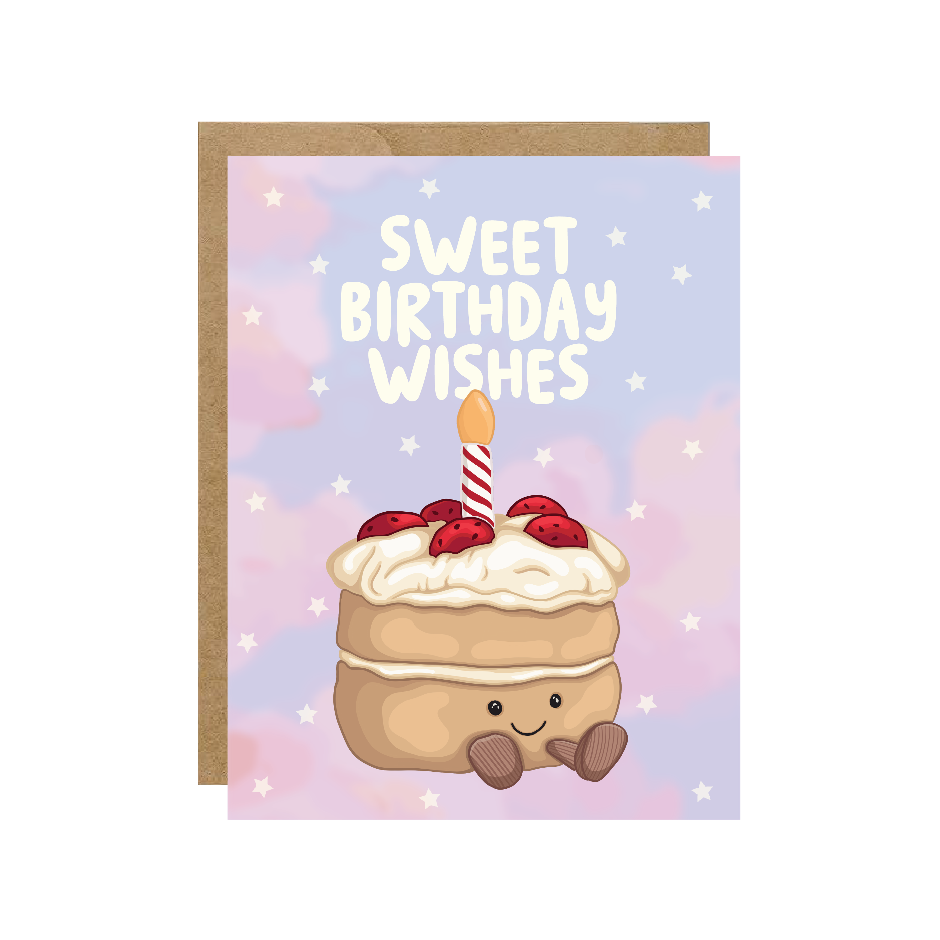 SWEET BIRTHRDAY WISHES CAKE JELLY - CARD