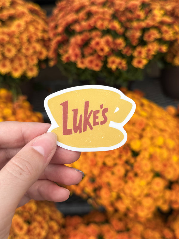 LUKE'S COFFEE LOGO VINYL STICKER