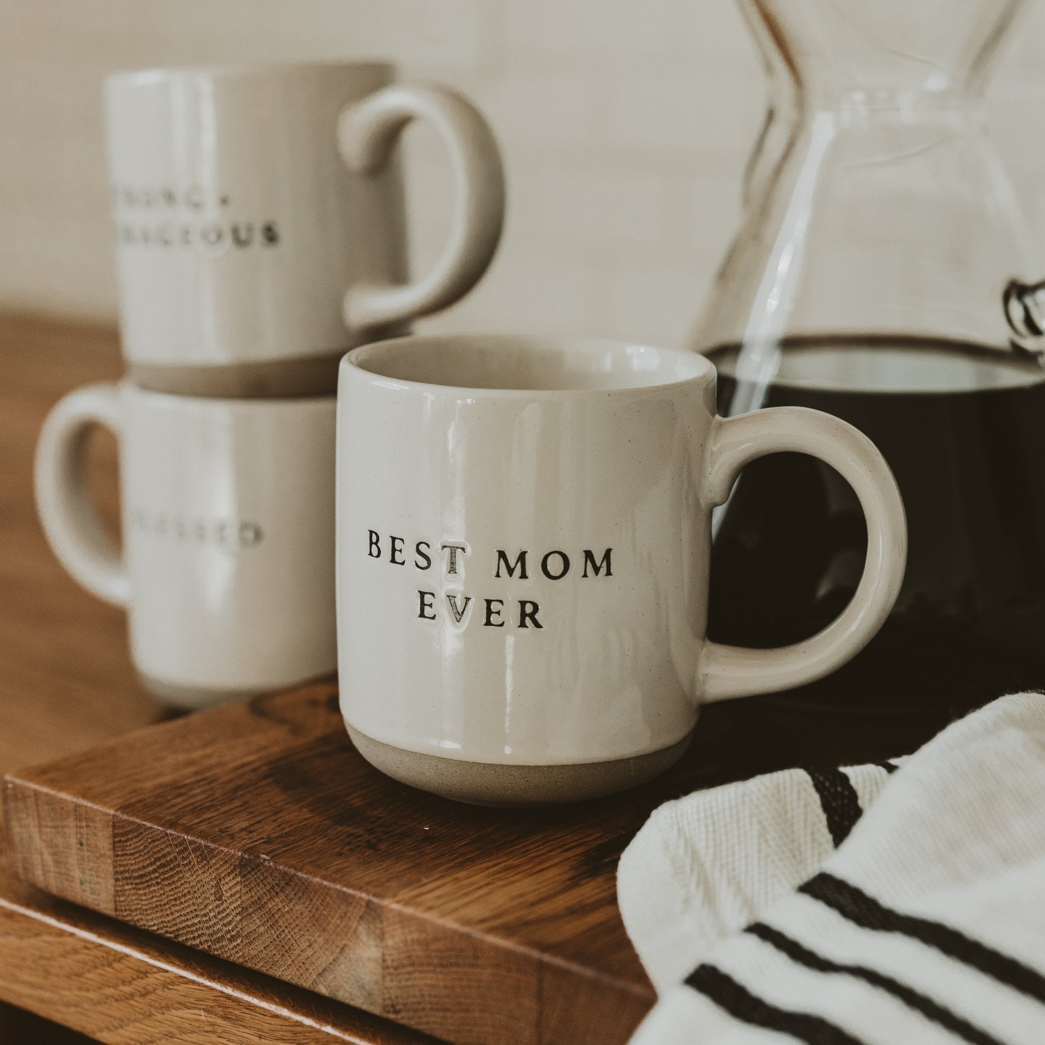 BEST MOM EVER 14OZ. STONEWARE COFFEE MUG