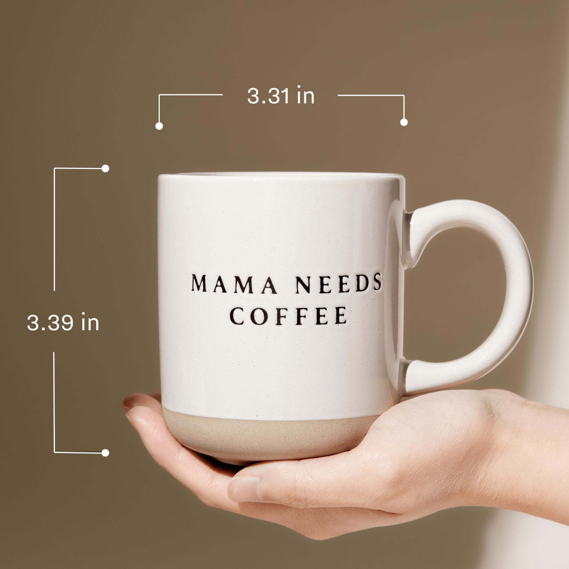 DOG MOM 14 OZ. STONEWARE COFFEE MUG