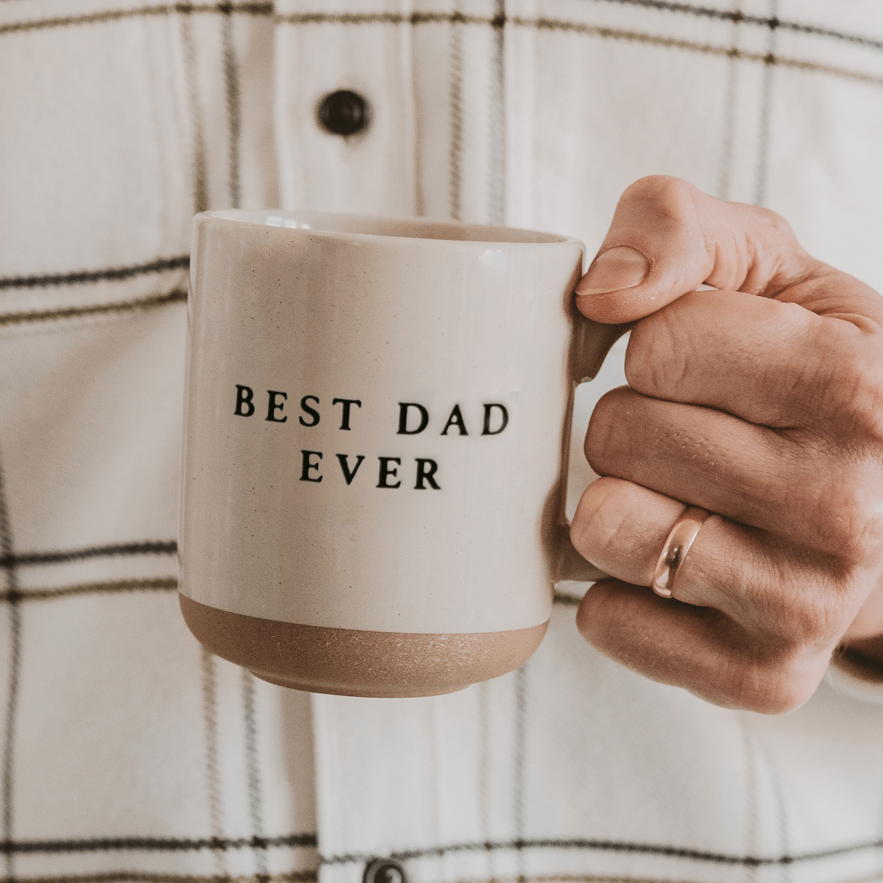 BEST DAD EVER 14 OZ STONEWARE COFFEE MUG
