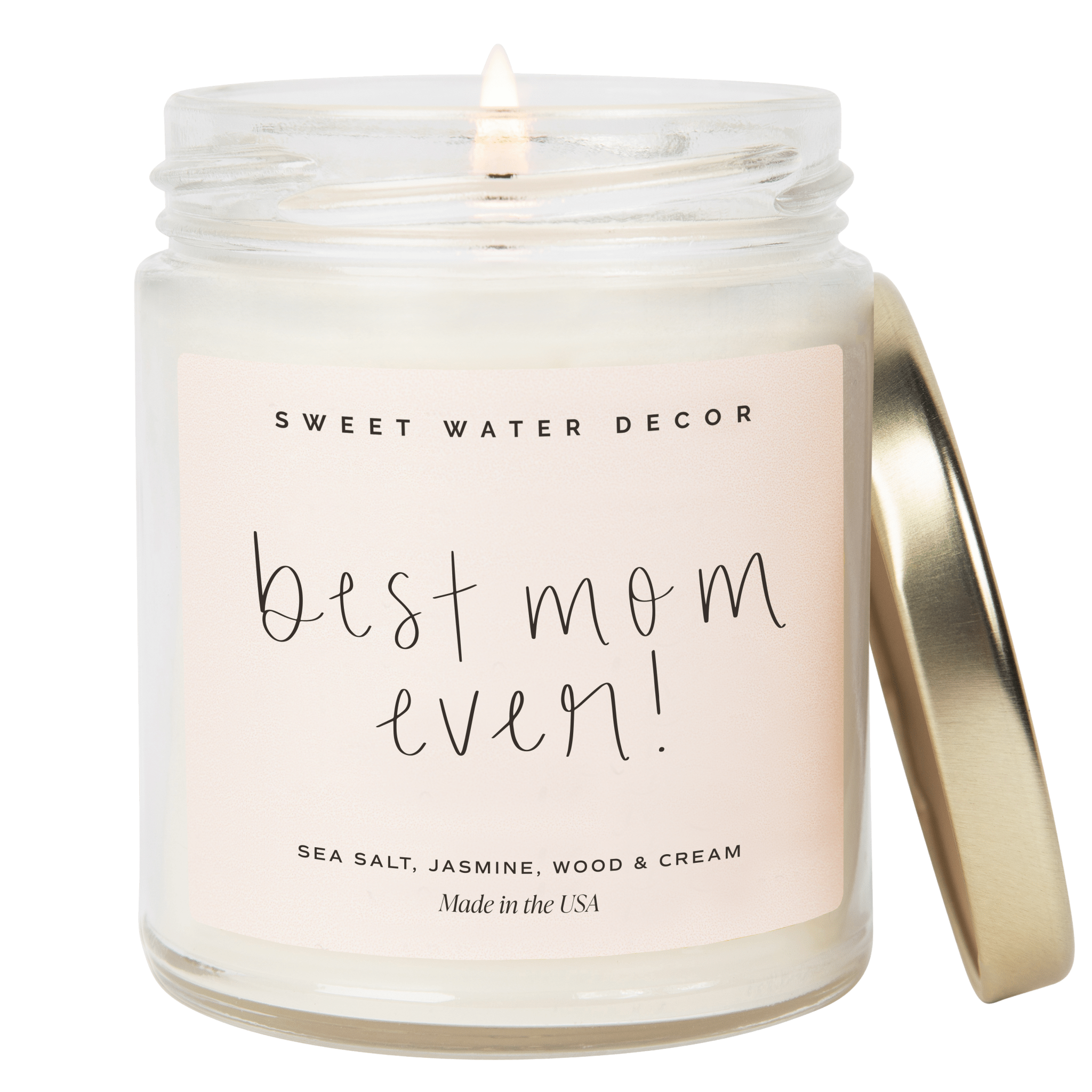 BEST MOM EVER! SOY CANDLE - CLEAR JAR - 9 OZ (SPA DAY)