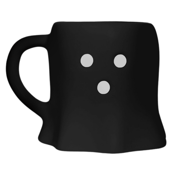 BLACK GHOST 12OZ. FIGURINE COFFEE MUG