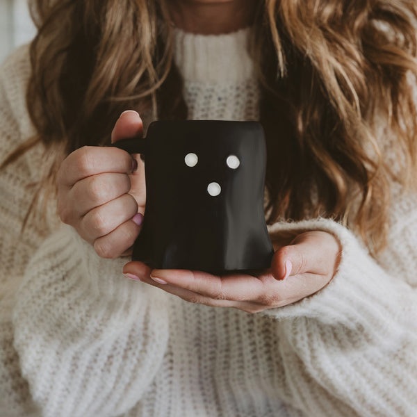 BLACK GHOST 12OZ. FIGURINE COFFEE MUG