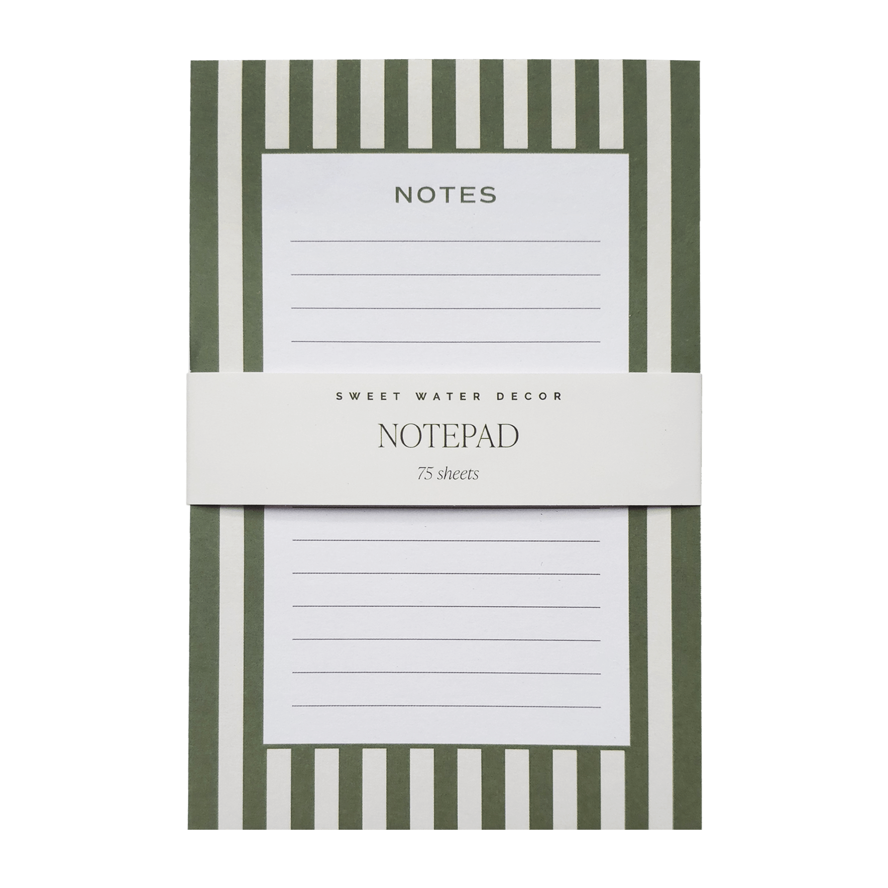 STRIPED NOTEPAD