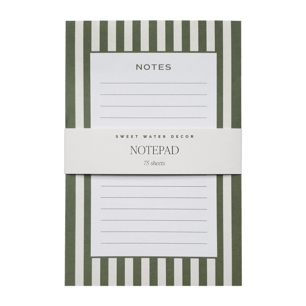 STRIPED NOTEPAD