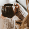 BROWN PUMPKIN 19OZ. FIGURINE COFFEE MUG