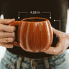 BROWN PUMPKIN 19OZ. FIGURINE COFFEE MUG